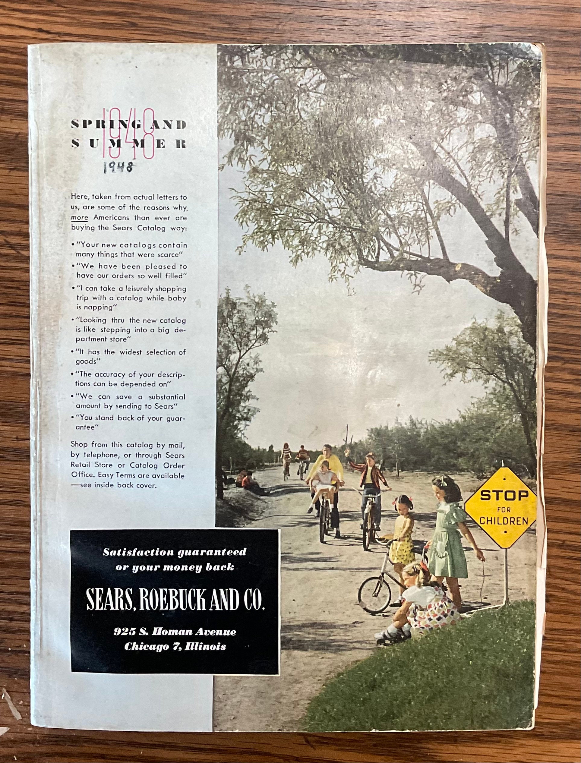 Original Sears, Roebuck and Co Catalog 196 Spring/summer 1948 Etsy