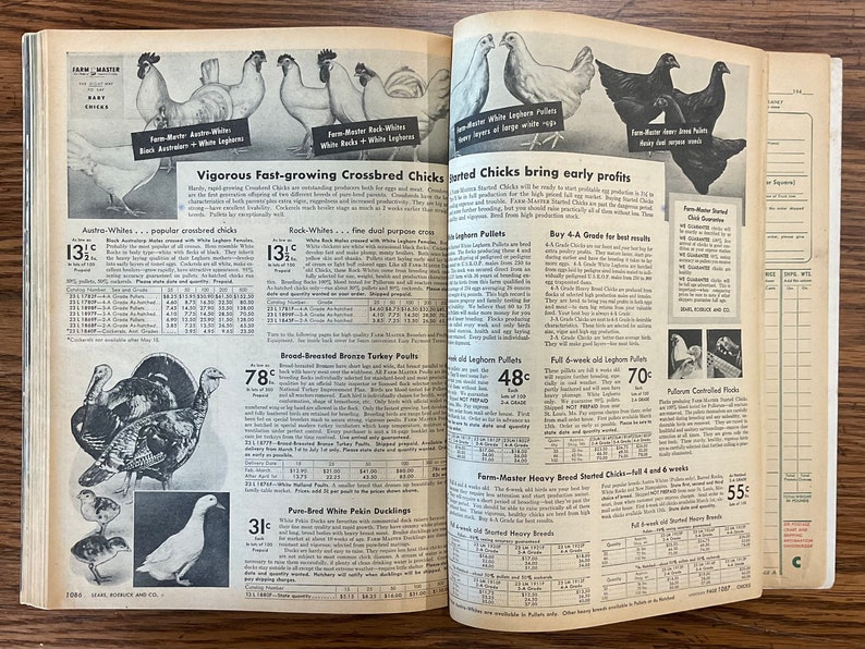 Original Sears, Roebuck and Co Catalog 196 Spring/summer 1948 Etsy