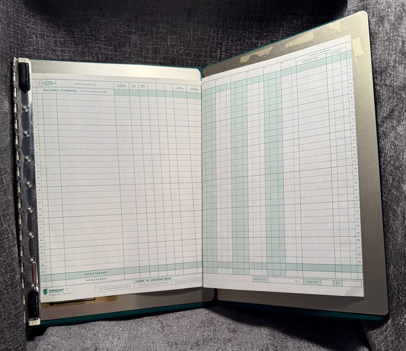 One-write Check Disbursement System Pegboard and Journal Sheets ...