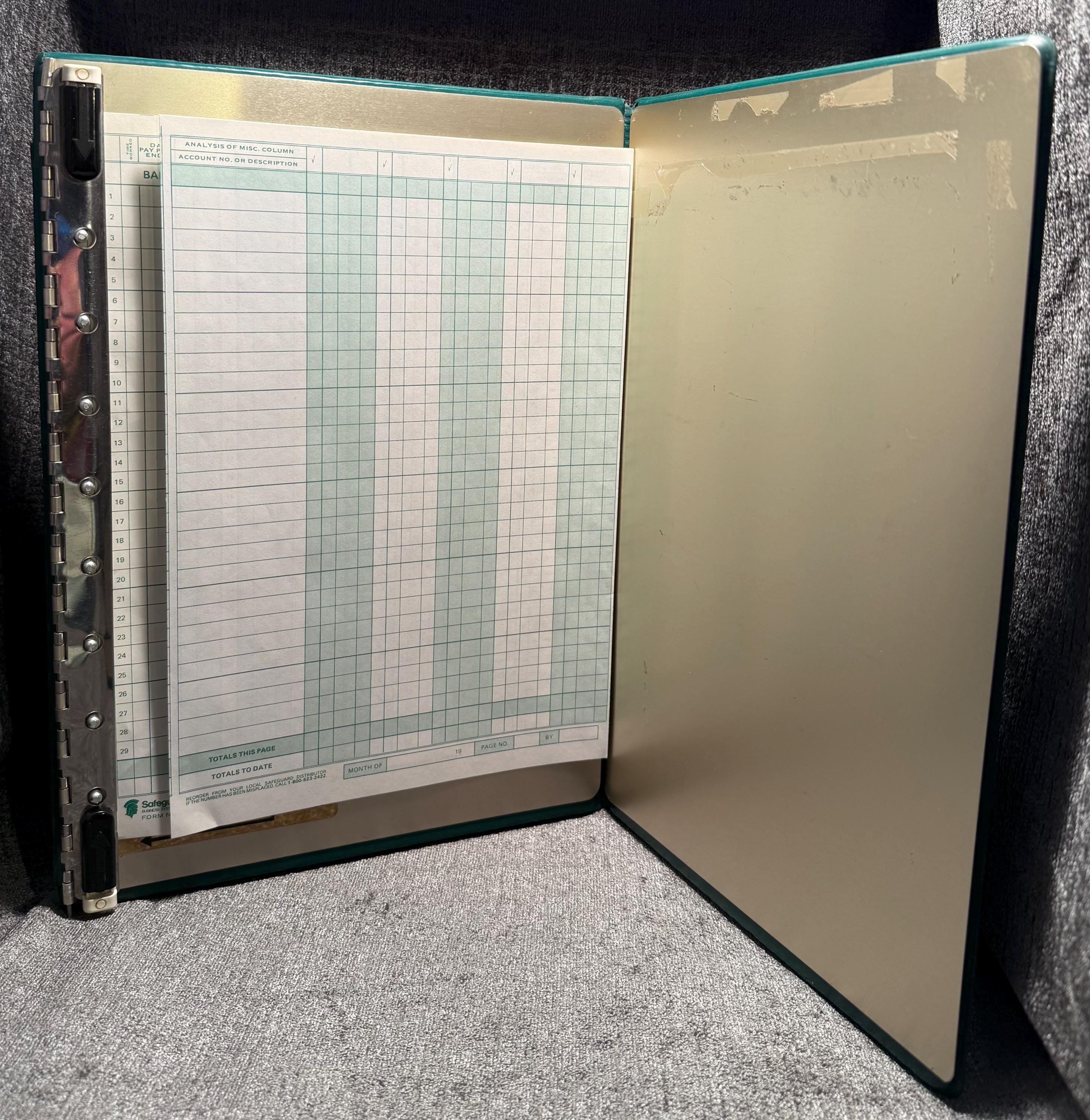 One-write Check Disbursement System Pegboard and Journal Sheets ...