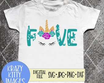 unicorn birthday svg etsy