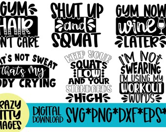 Funny Gym Quotes Etsy