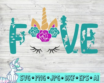 Download Unicorn Mermaid Svg Etsy