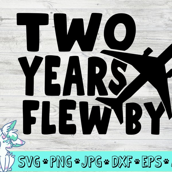 two years flew by svg,two years svg, 2 years birthday svg,third birthday svg,2nd birthday svg,airplane birthday svg,png,jpg,dxf,digital