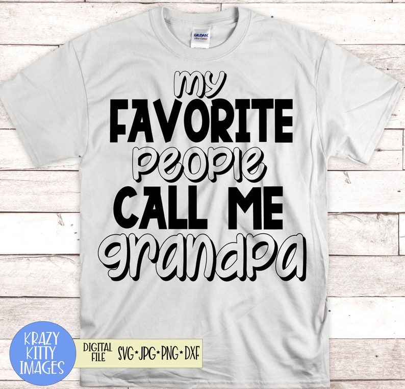 Download My Favorite People Call Me Grandpa Svg Fathers Day Svg | Etsy