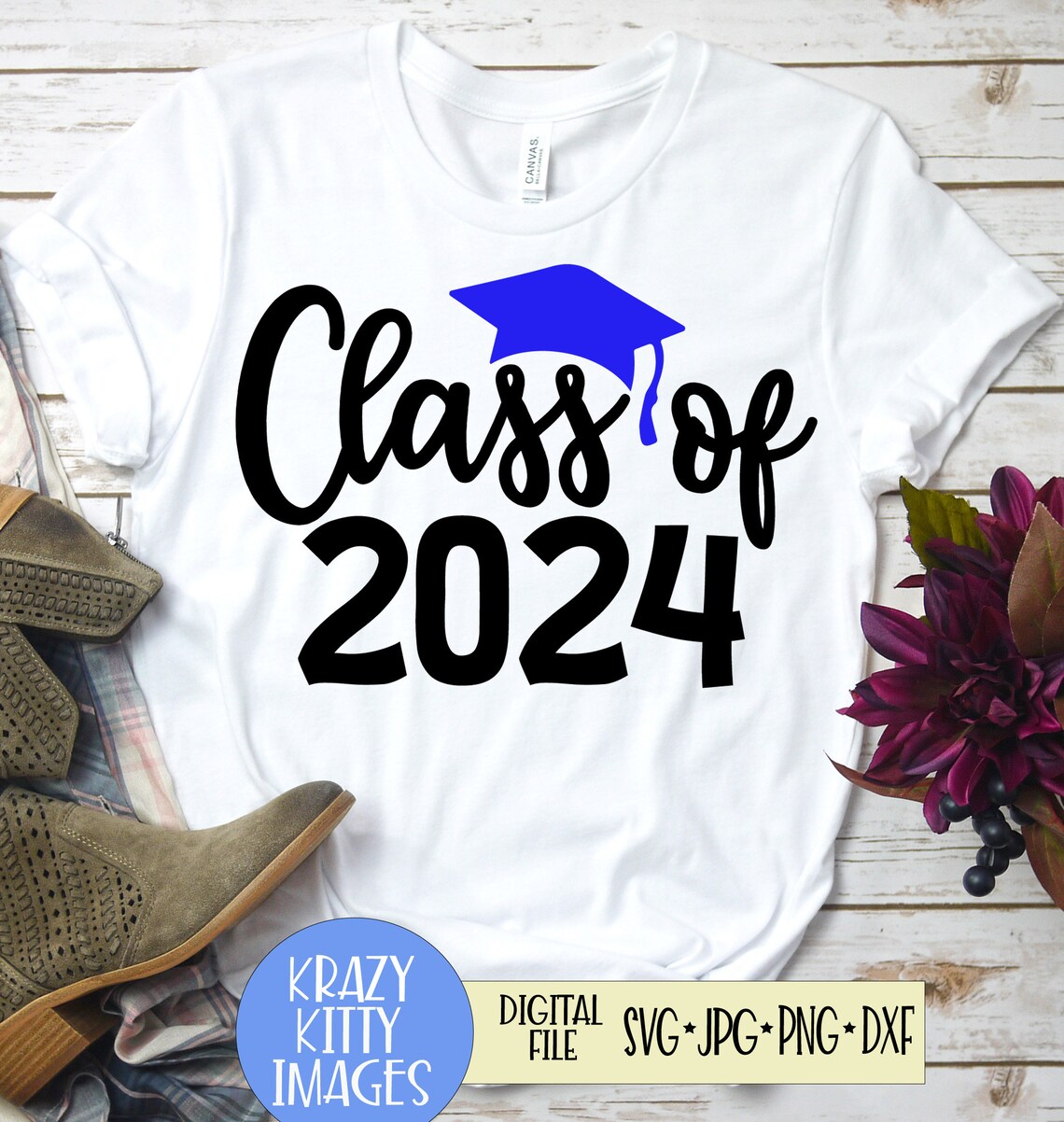 Class Of 2024 Svg Graduation Svg Class Of End Of School Etsy Canada