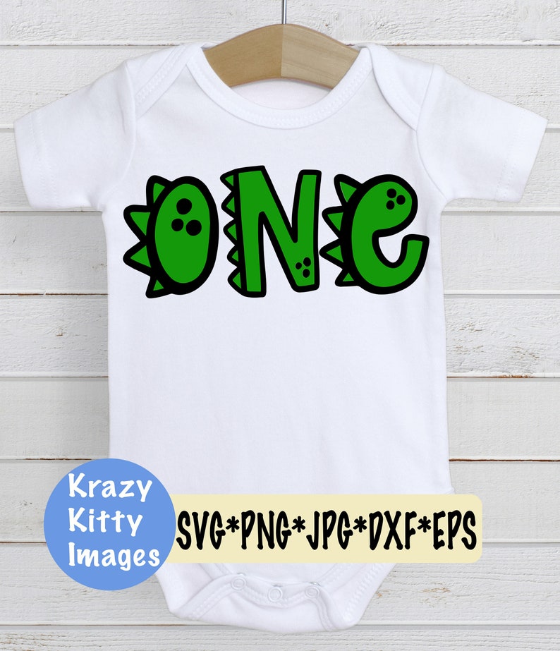 Dinosaur First Birthday Svg Dinosaur Svg Dinosaur Number | Etsy