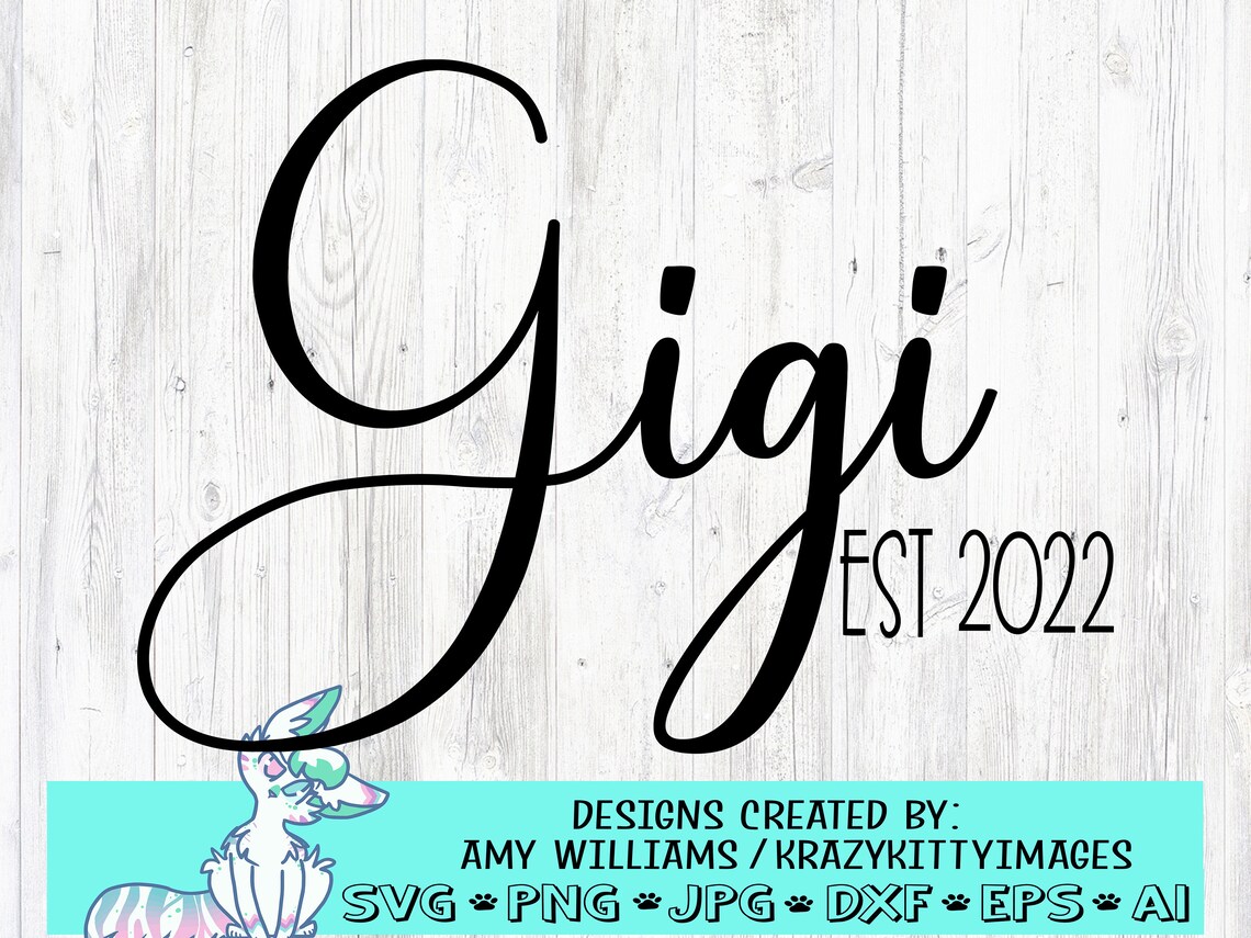 Gigi est 2022 pregnancy announcement svg new baby  etsy Gigi est 2022 pregnancy announcement svg new baby  etsy