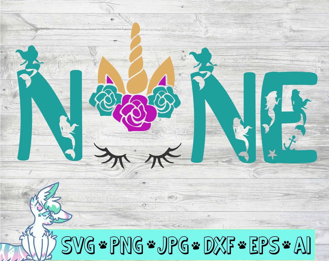 Unicorn Birthday Svg Unicorn Svg Nine 9 Nine 9th | Etsy