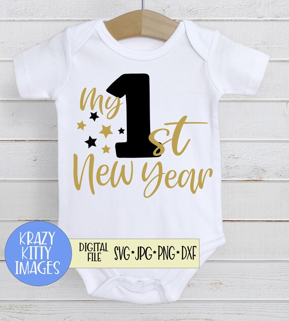 Download First New Year Svg Babies New Year Svgs New Years Eve Svg Etsy PSD Mockup Templates