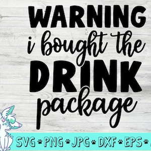 Aviso que comprei o pacote de bebidas, arquivos SVG DXF eps e png do cruzeiro, férias na praia svg, design de navio de cruzeiro, modo de férias svg, cruzeiro engraçado svg
