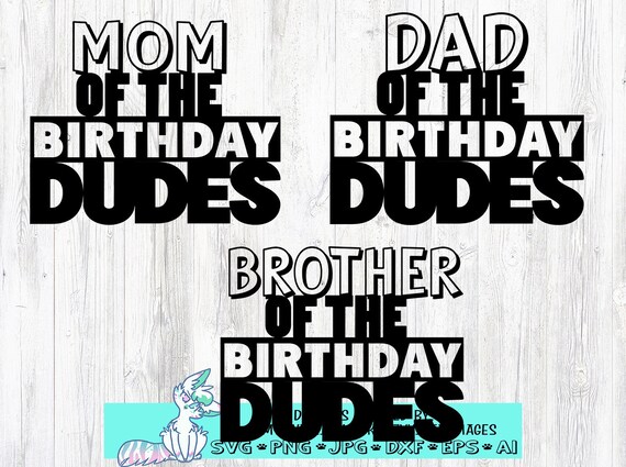 Twins Birthday Svgthe Birthday Dude 