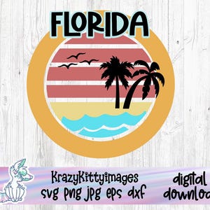 Familienurlaub 2025 svg, Florida Mädchen Reise svg, Florida hier kommen svg, Florida svg, digitaler Download Sublimation PNG und SVG Cricut