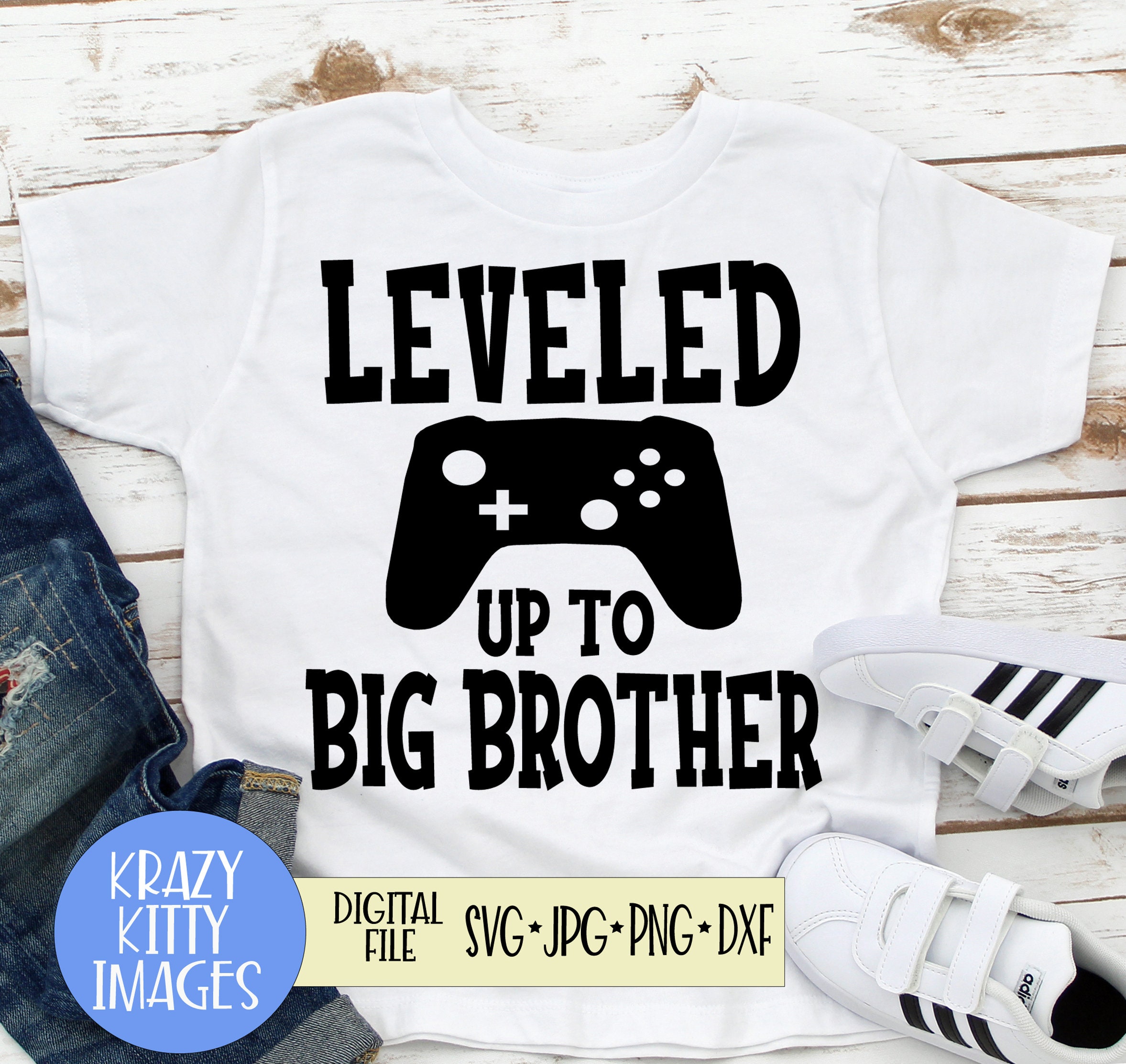 Big brother svg promoted to svg leveled up to big brother Etsy.