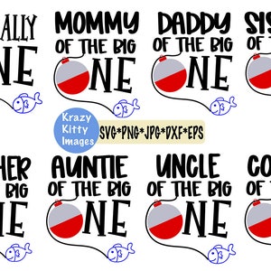Een SVG, de grote een verjaardag jongen familie bundel, eerste verjaardag SVG, O-fishally Een svg, Vissen svg, Fish Birthday Design, Png, Jpg, Dxf, Digitaal