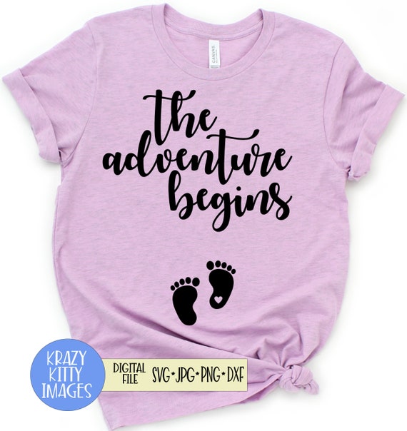 Download The Adventure Begins Svg Pregnancy Announcement Svg Baby Etsy