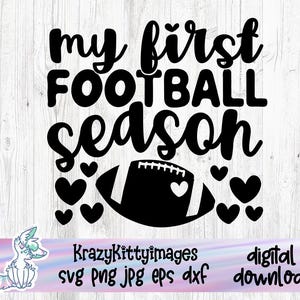 Meine erste Fußballsaison svg, Babys Fußball svg, erste Fußball svg, Fußballsaison svg, Kinder Fußballsaison svg, png jpg eps dxf