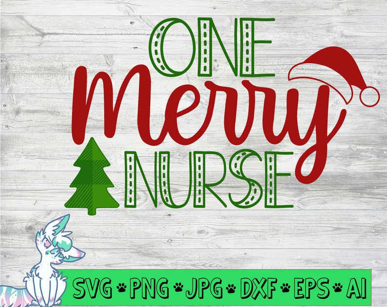 Download One Merry Nurse Svg Christmas Svg Nurse Svg Nursing Svg Etsy PSD Mockup Templates