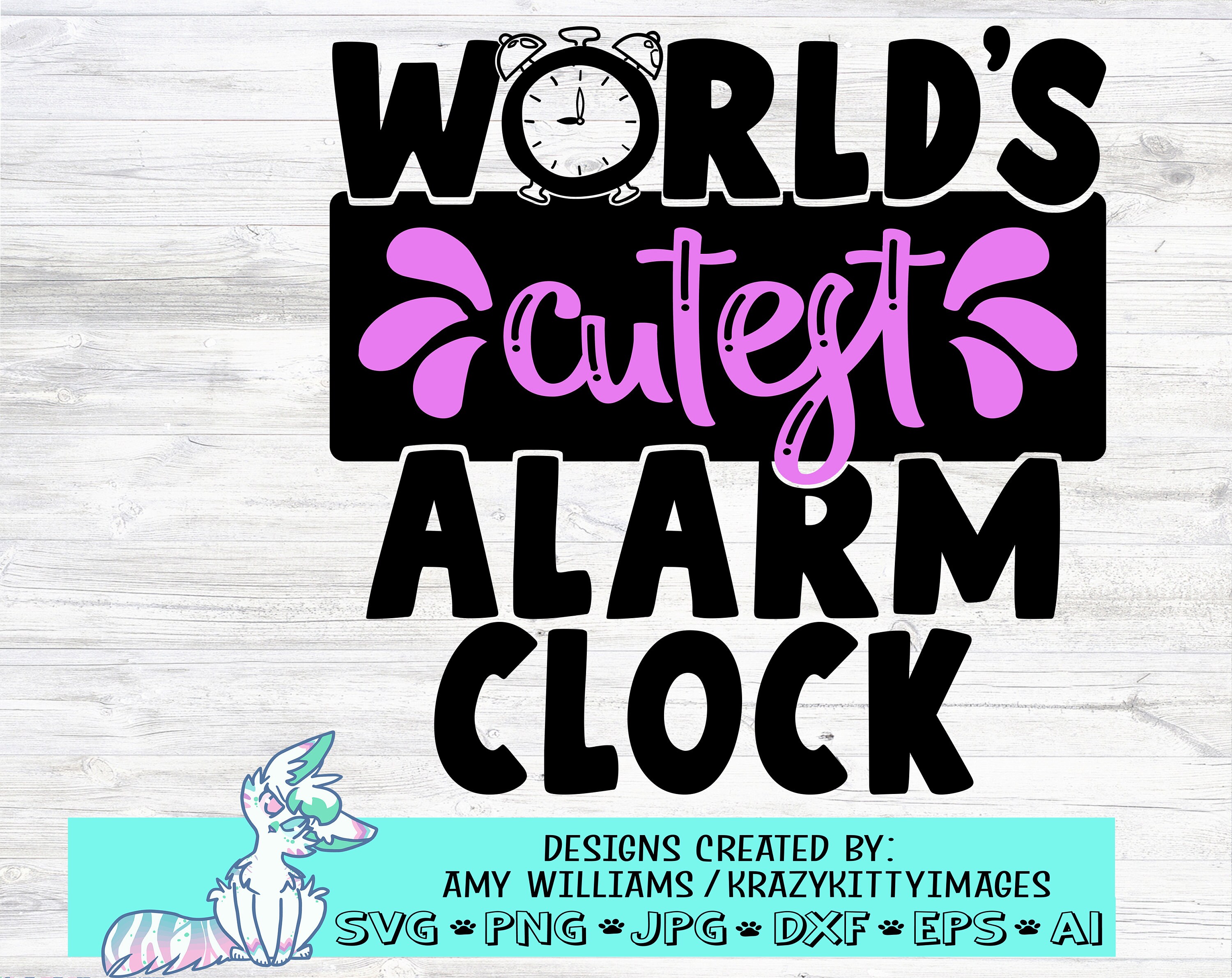 World's cutest alarm clock svg new baby svg newborn baby Etsy