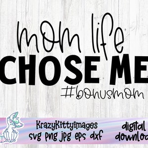 Bonus moeder SVG PNG dxf, moeder Svg, Bonus Mama Svg, stiefmoeder Svg, moederschap Svg, Moederdag Svg, moeder leven Svg, beste Bonus moeder Svg, Mama Svg