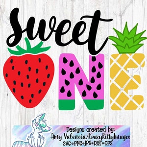 süße Mädchen 1. Geburtstag Schneidedatei Cricut Cameo, erster Geburtstag passendes Familie svg, Erdbeer Thema, Wassermelone Thema Party, dxf