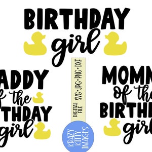 patinho aniversariante svg, mamãe de uma aniversariante svg, papai de uma aniversariante svg, patinho aniversário svg, png, jpg, eps, dxf, download digital