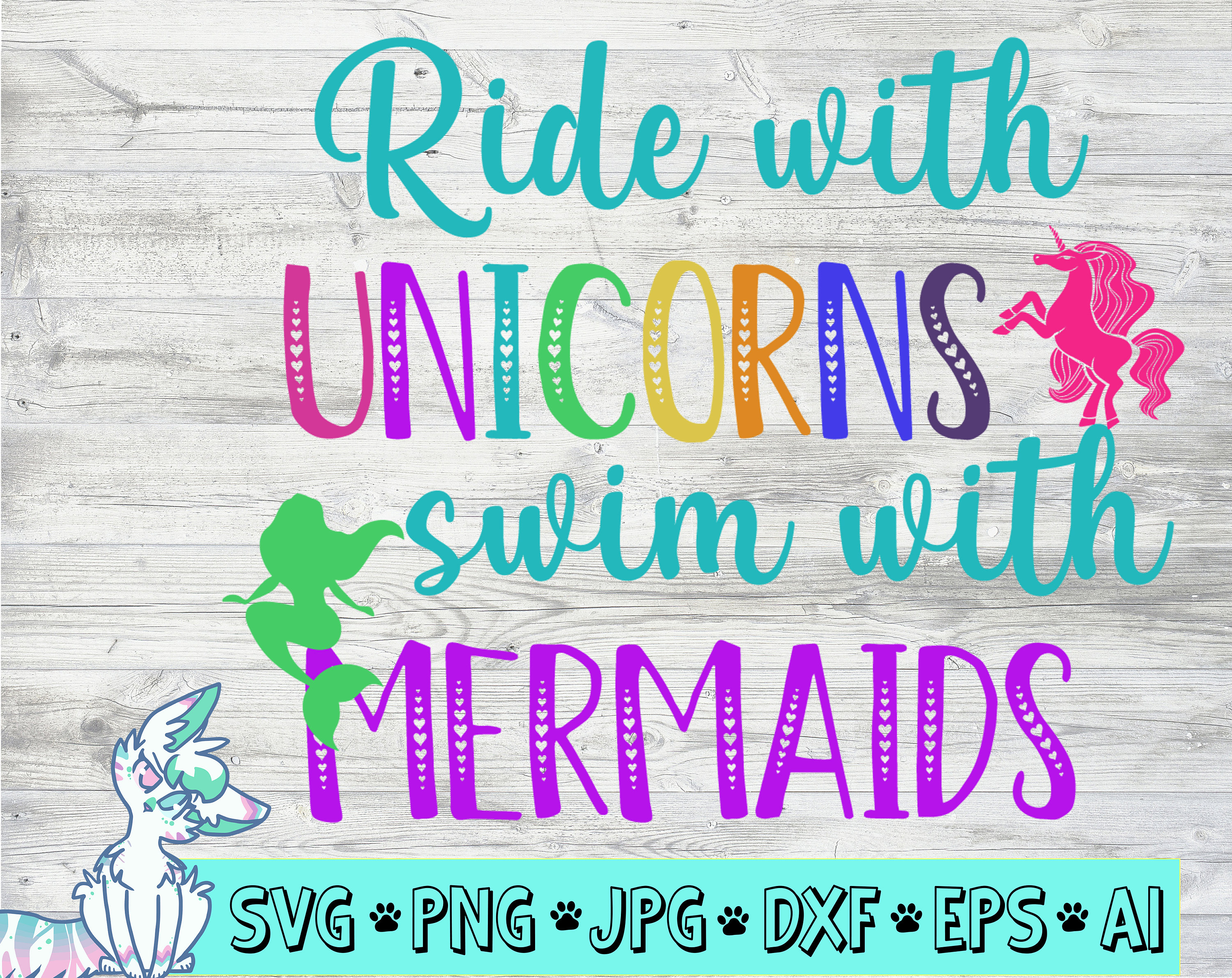 Mermaid Unicorn Art Ride With Unicorns Swim With Mermaids 