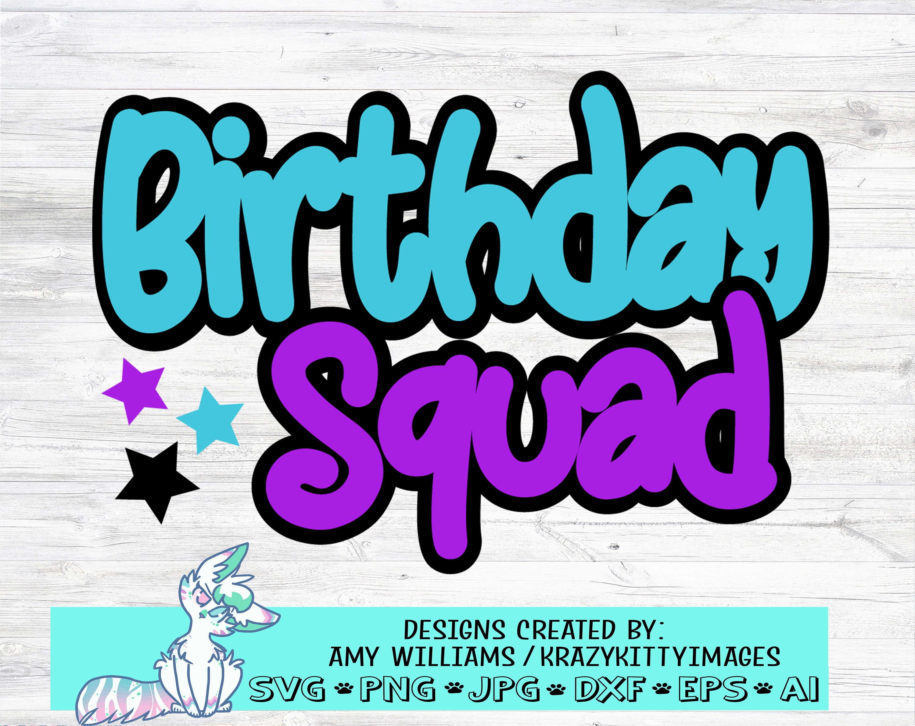 Birthday squad svg Birthday svg Birthday party svg Birthday - Etsy ...