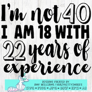 divertente file di taglio svg per 40° compleanno per cricut e cameo, over the hill png stampa e design di taglio, 40 anni svg, quarant'anni compleanno dxf