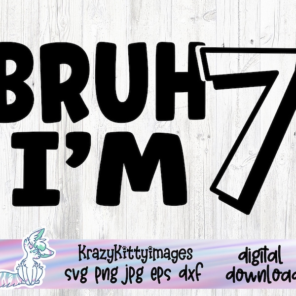 seventh birthday svg, 7 years old birthday boy cut file, funny birthday svg, instant download, print and cut, birthday boy family,commercia