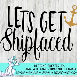 laten we shipfaced svg, cruise shirt svg, vacay mode svg, meisjes reis svg, vakantie svg, cruise vakantie svg, grappig drinken svg, eps, png, jpg, dxf