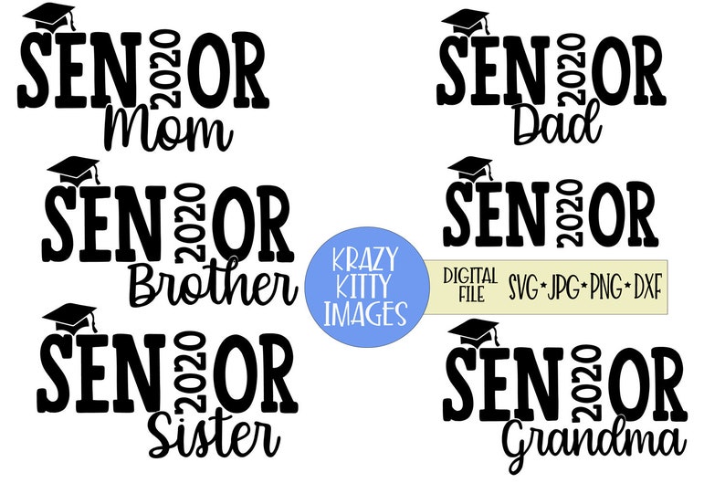 Download Dxf Senior Mom Svg Senior Sister Svg Senior 2020 Family Svg Bundle Eps Senior Brother Svg Senior Dad Svg Senior Grandma Svg Jpg Png