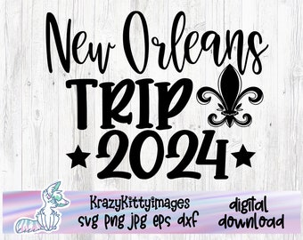 Family vacation New Orleans 2024 svg, Family vacay svg, NOLA png, New orleans vacay sublimation png, family road trip svg, NOLA here we come