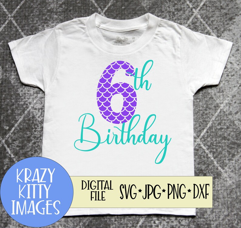 Download Clip Art Art Collectibles 6th Birthday Svg Birthday Girl Mermaid Party Birthday Svg Svg Mermaid Birthday Mermaid Svg Printable For Iron On Transfers Mermaid