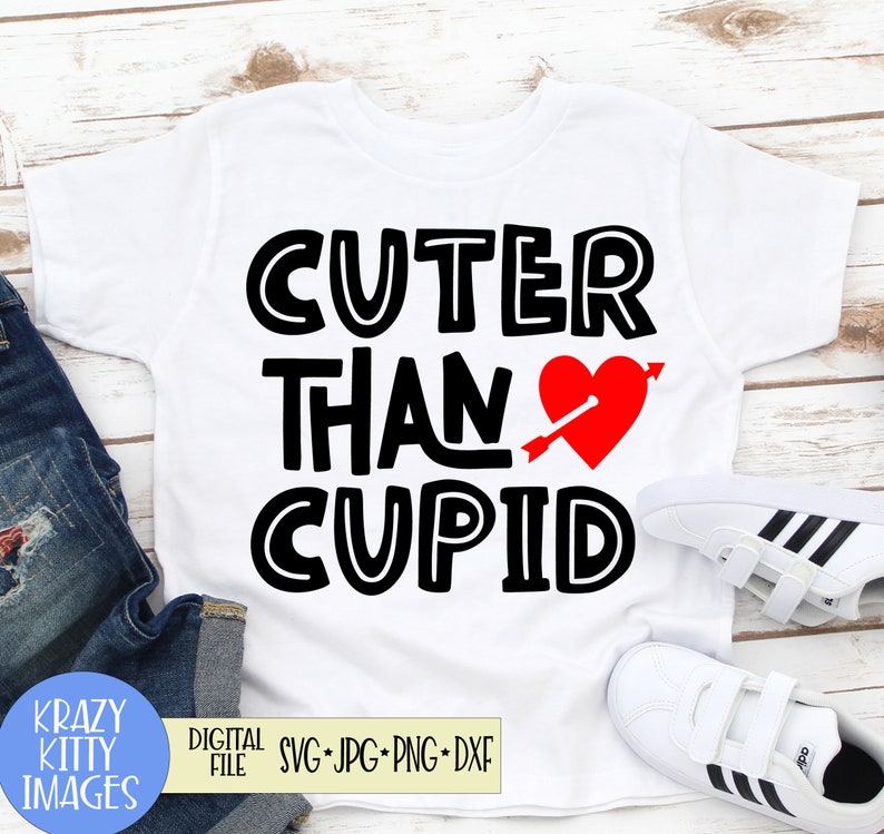 Download Cuter than cupid svg love svg kids valentines day shirt | Etsy