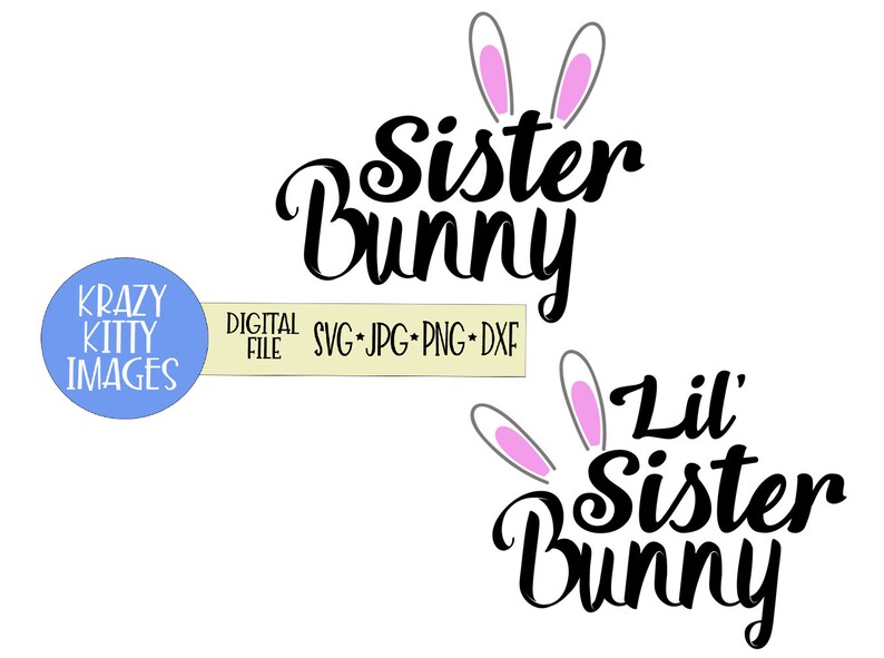 Download Bunny SVG Easter SVG Family Easter Clip Art Easter Bunny | Etsy