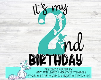 second birthday svg, 2nd birthday svg, ocean birthday svg, svg birthday, svg second birthday, svg 2nd birthday, 2nd birthday girl svg, png