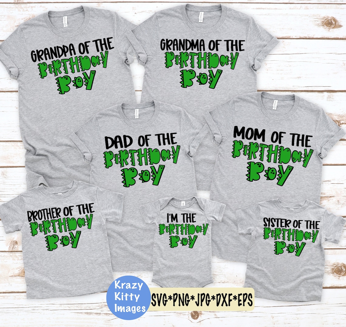 Download Dinosaur family birthday svg bundle dino birthday bundle ...