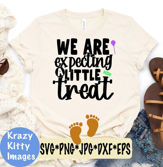 Download Expecting A Little Treat Svg Halloween Pregnancy Etsy
