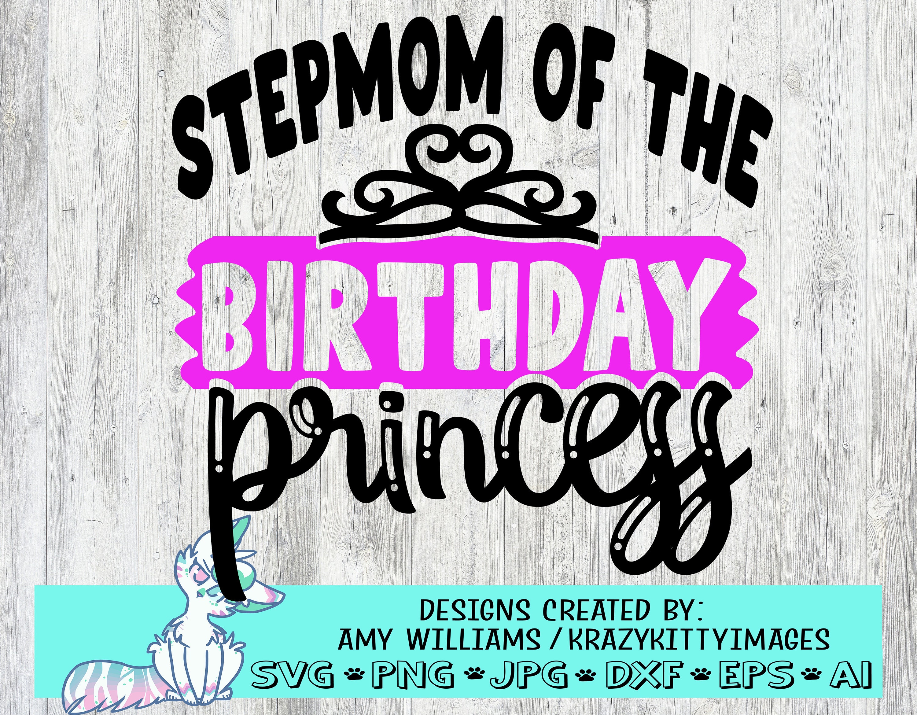 Birthday Princess Family Svg Bundle Mom of Birthday Princess - Etsy