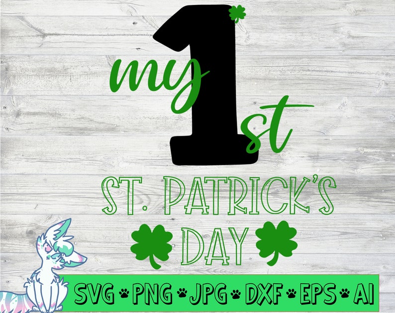 My 1st St Patrick's Day SVG Cutting File St Patricks Svg - Etsy