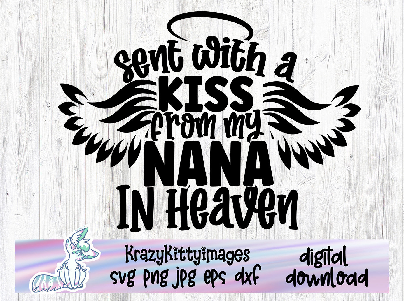 Nana in Heaven Svg - Etsy