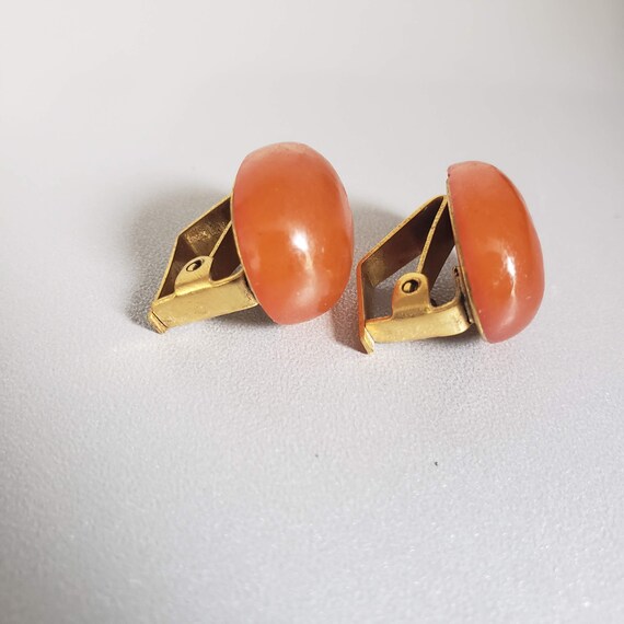 Vintage triangular cufflinks amber 6.7 g. Soviet … - image 4