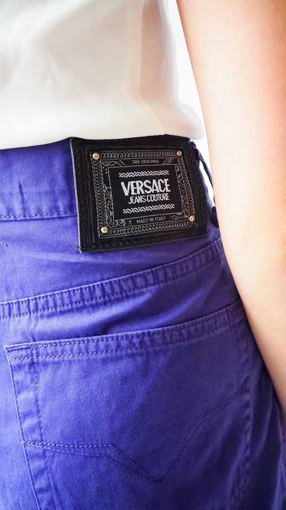 Vintage Versace purple jeans