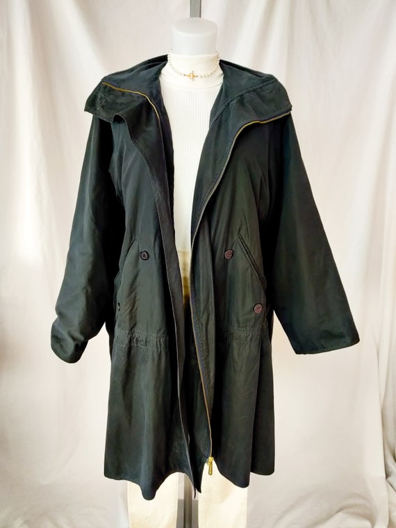 Vintage Max Mara button trench coat