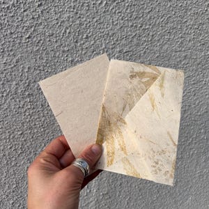Lokta Envelope and Paper Set - A6 paper and C6 Envelope, natural handmade lokta paper