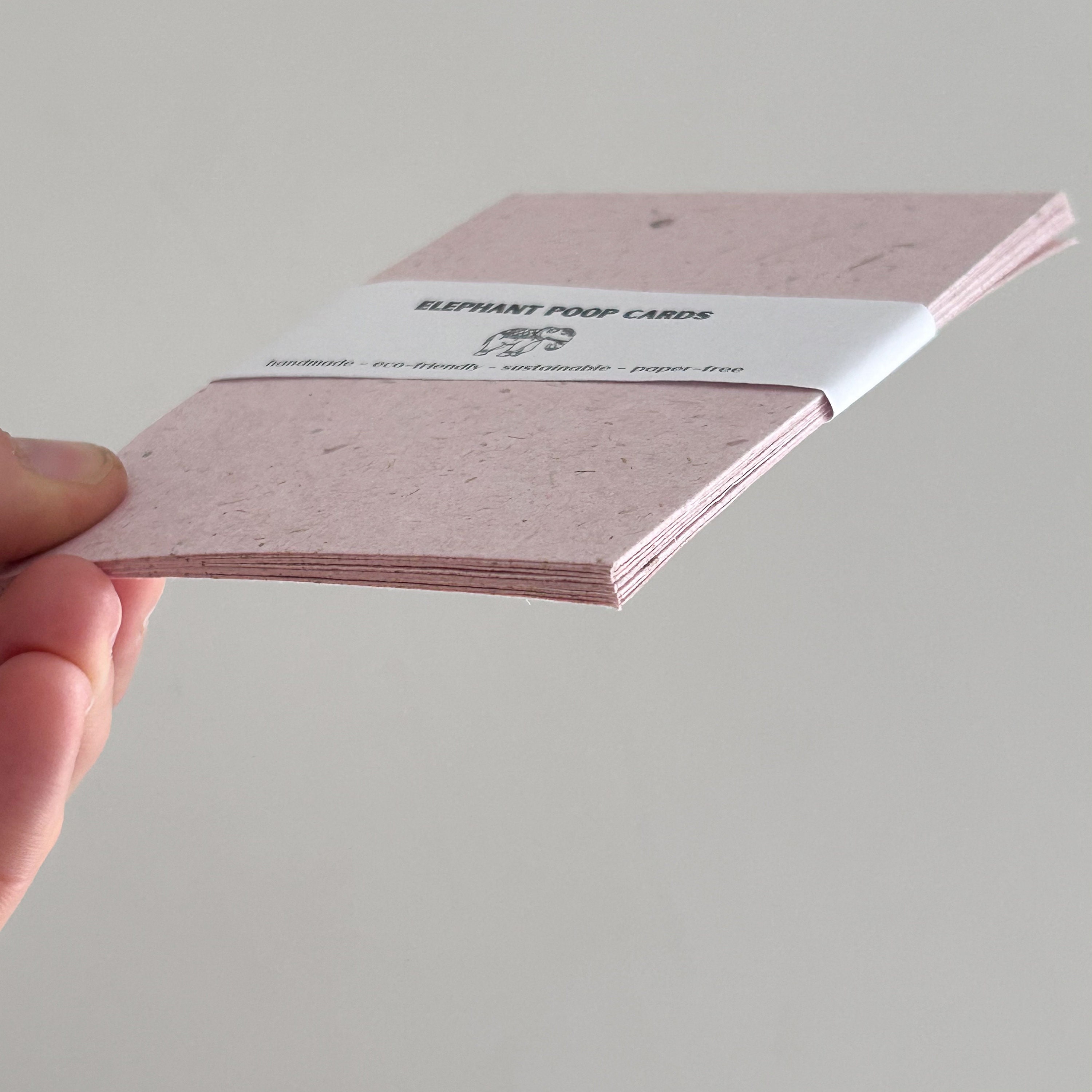 Nature Notelets Pink Elephant Dung Notelets - Elephant Poo Envelopes, Natural Eco ...