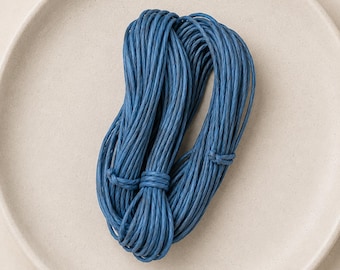 5m Twisted Petrol Blue Paper Rope - Eco-Friendly Craft Twine, packaging supplies