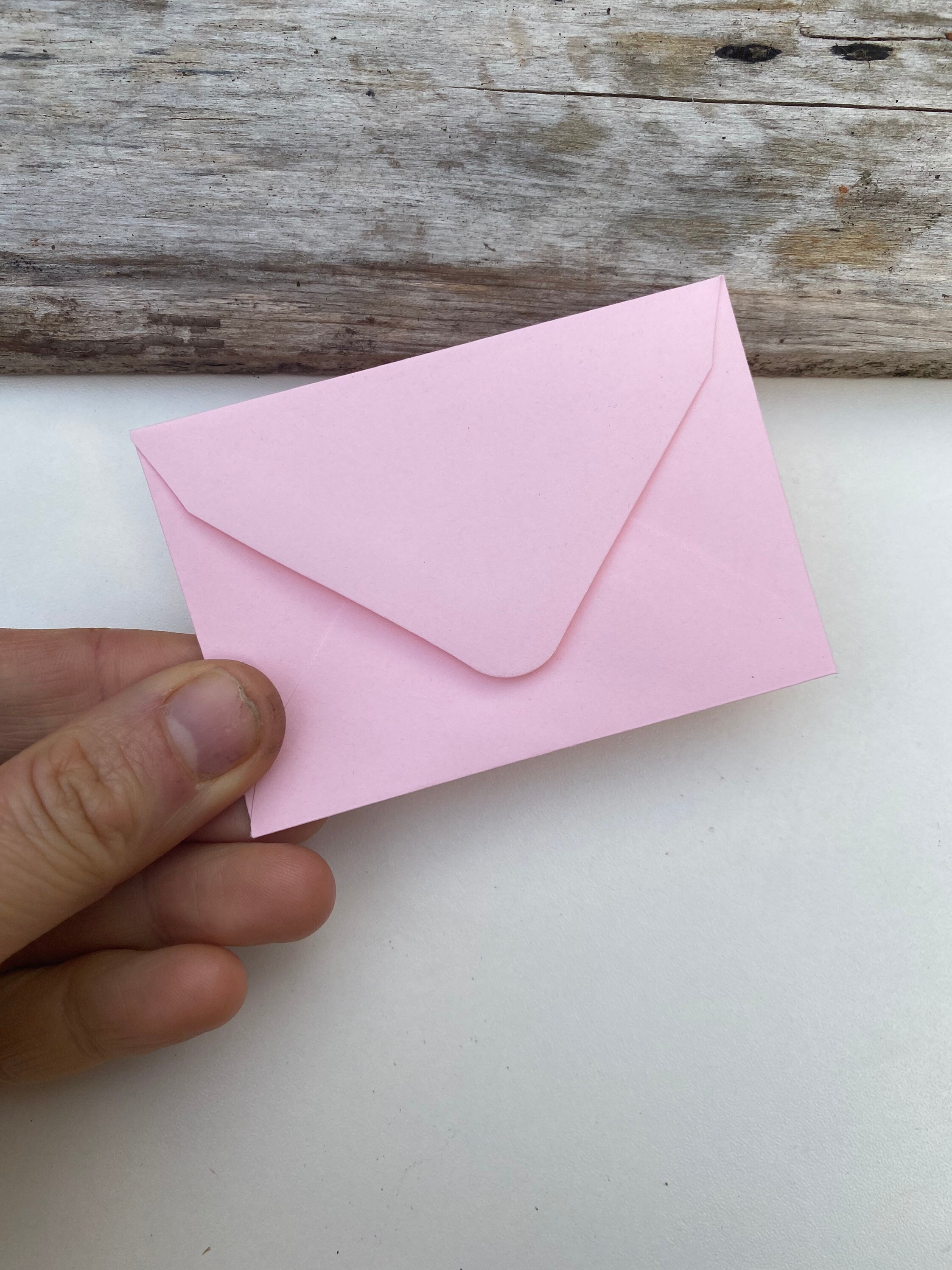 Small Pale Pink Envelopes mini pink paper envelopes 120gsm Etsy