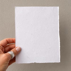 Papel artesanal de fibra de té - 20 cm x 16 cm, papel rústico, una hoja de papel artesanal